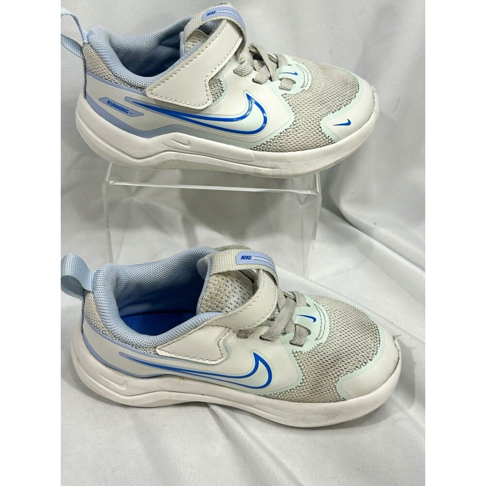 Nike Cosmic Runner Toddler Boys/Girls White Blue Gray Sneakers Shoes Size 8C